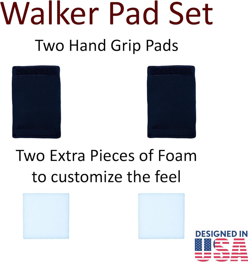 Crutcheze Walker Padded Hand Grip Covers - Comfortable, Washable, and Moisture-Wicking Accessories for Standard Walkers - Image 4